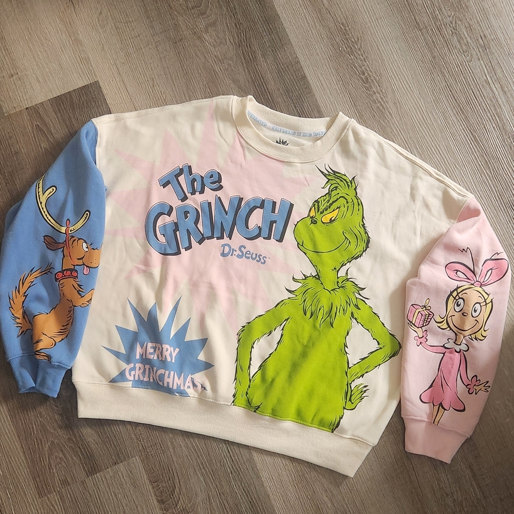 Hybrid Apparel The Grinch Multicolor Sweatshirt